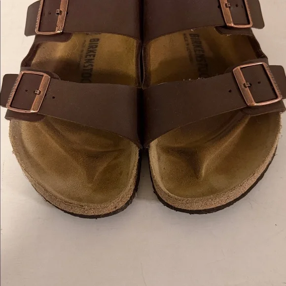 Birkenstock Arizona Brown Leather Sandals Men’s 44 / US 11–11.5 Excellent - Picture 5 of 8